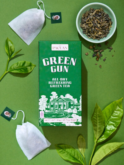 Teh Pacuan Green Gun Green Tea 25x2gr (Teh Celup)